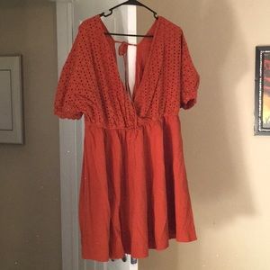 Rust colored SHEIN dress